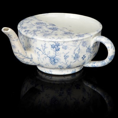 Lot 69 - A Blue & White Spouted Feeding Cup
