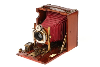 Lot 1333 - A J. Lizars 'Challenge' Quarter Plate Tropical Hand & Stand Camera