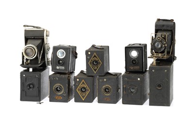 Lot 440 - A Selection of Ensign Box and Folding Cameras