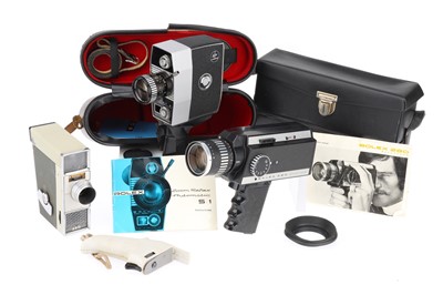 Lot 446 - Bolex and Meopta Cine Film Movie Cameras