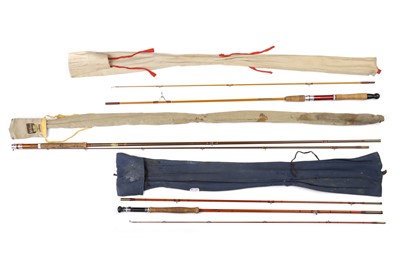 Lot 887 - Three Hollow Glass Fibre Fly Rods