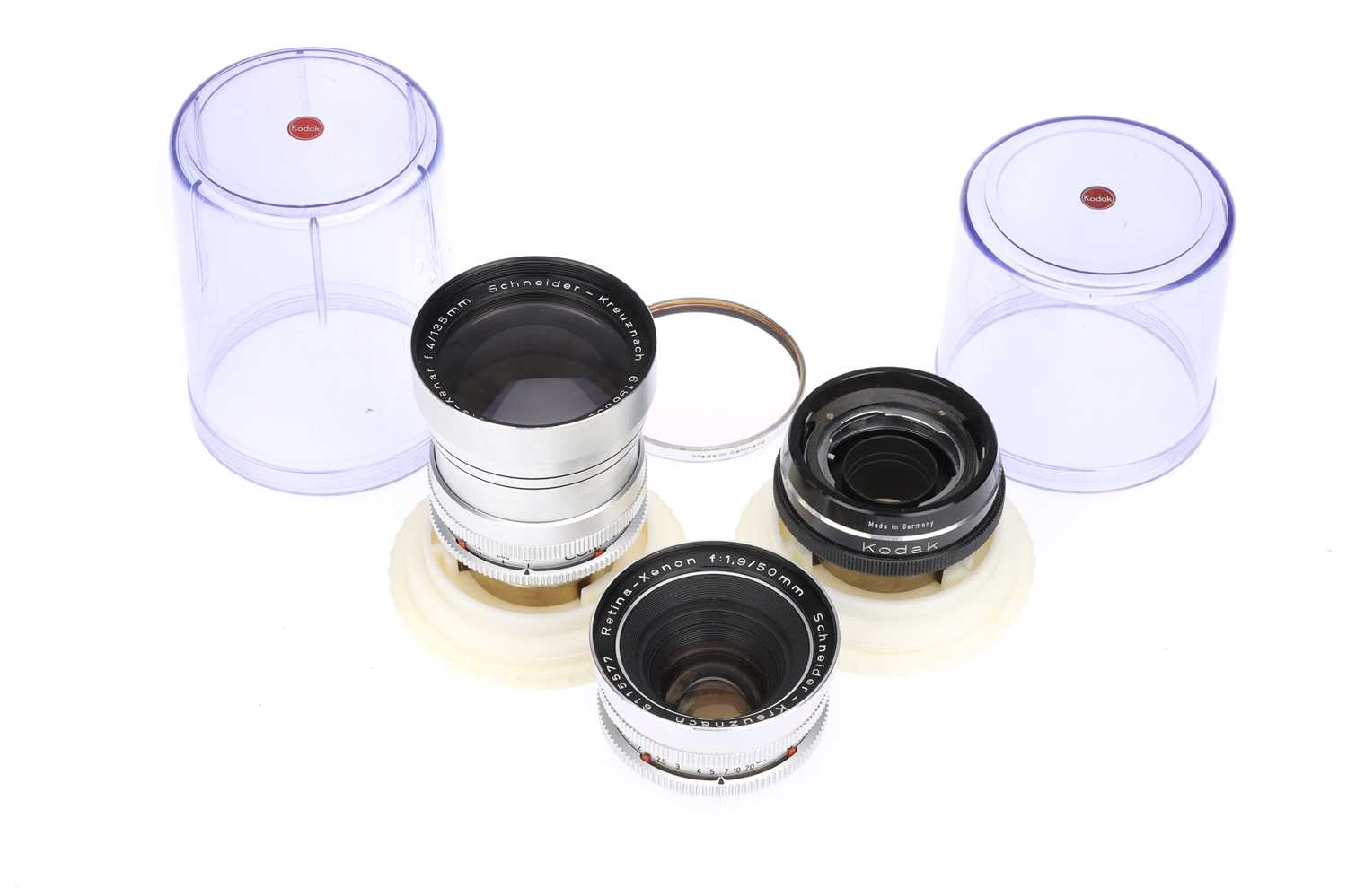 Lot 504 - A Selection of Kodak Retina Lenses & Attachments