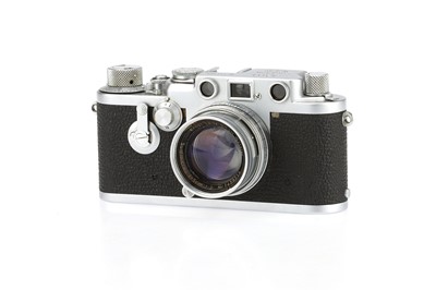Lot 44 - A Leitz Leica IIIf Red Dail Delay 35mm Rangefinder Camera