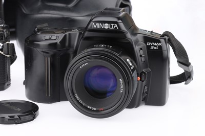 Lot 191 - Two Minolta SLR Cameras with Additional  Lenses