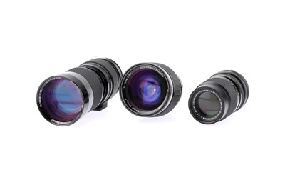 Lot 157 - A Nikon Nikkormat FT3 SLR Camera and Three Vivitar F Mount Lenses