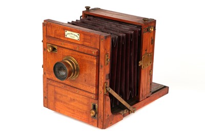 Lot 1341 - A Perken, Son & Rayment Half Plate Mahogany Tailboard Camera