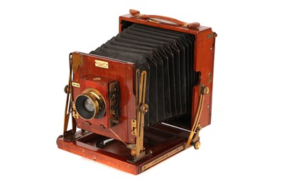 Lot 1343 - A Sanderson Junior Half Plate Mahogany Field Camera