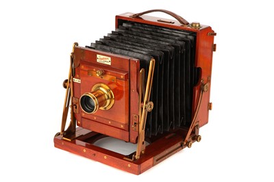 Lot 1344 - A Sanderson Regular Half Plate Mahogany Field Camera