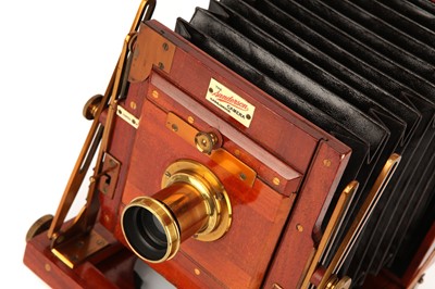 Lot 1344 - A Sanderson Regular Half Plate Mahogany Field Camera