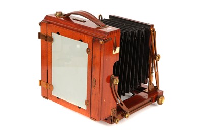 Lot 1344 - A Sanderson Regular Half Plate Mahogany Field Camera