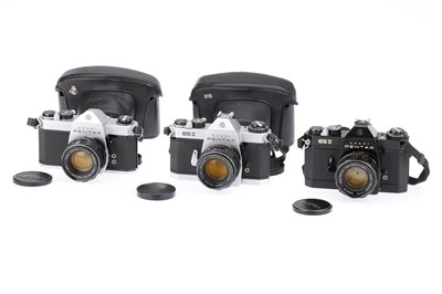 Lot 175 - Three Asahi Pentax SLR Cameras
