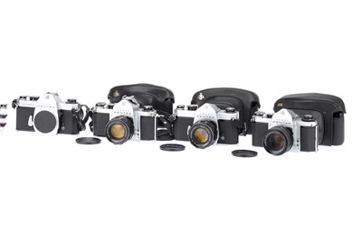 Lot 176 - A Collection of Asahi Pentax SLR Cameras
