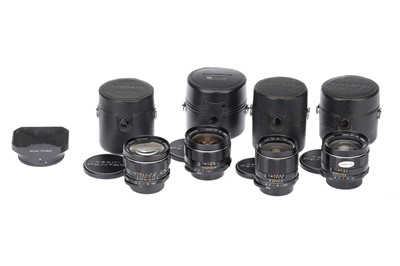 Lot 502 - Four Asahi Pentax Wide Angle M42 Lenses