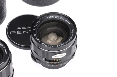 Lot 502 - Four Asahi Pentax Wide Angle M42 Lenses