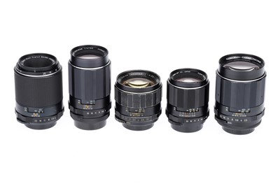 Lot 501 - A Selection of Asahi Pentax Super-Multi-Coated Takumar Lenses