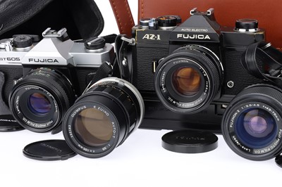 Lot 178 - Four 35mm SLR Cameras with Extra Lenses