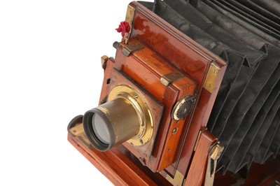 Lot 1349 - A Thornton Pickard "Amber" Half Plate Mahogany Field Camera