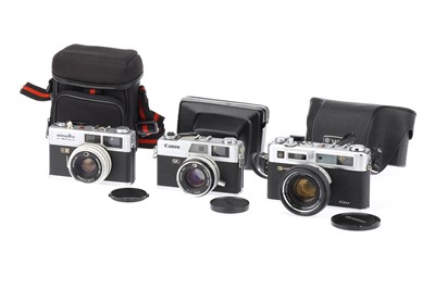 Lot 209 - Three Compact 35mm Rangefinder Cameras