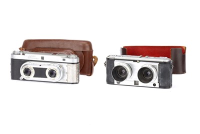 Lot 202 - Two Steroscopic 35mm Rangefinder 3-D Cameras