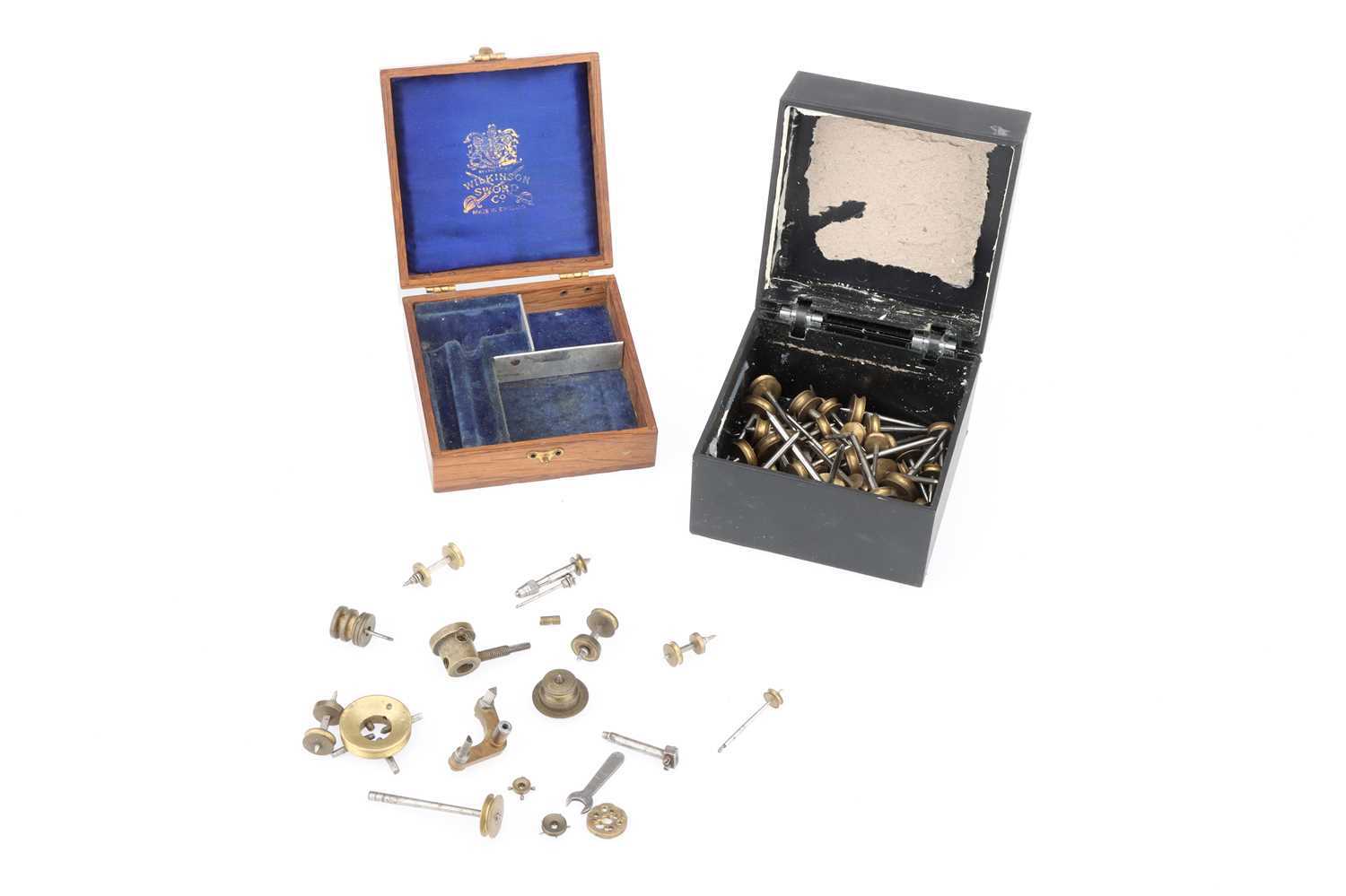Lot 20 - A Quantity of Watchmakers Stocks and Ferrules, with some Lathe Components