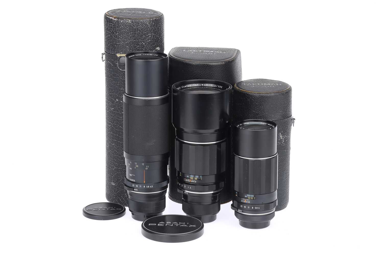 Lot 482 - Three Asahi Super-Multi-Coated Takumar M42 Lenses