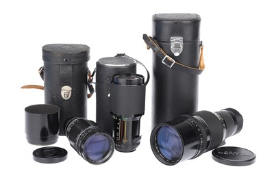 Lot 481 - Asahi and Vivitar M42 Tele Lenses