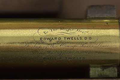 Lot 790 - A Large Brass Telescope by Horne & Thornthwaite