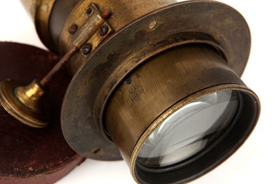 Lot 1362 - A Petzval Portrait Brass Lens