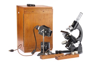 Lot 702 - Classic Vintage Baker Microscope