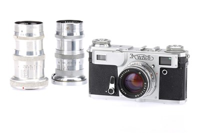 Lot 263 - A Kiev 35mm Rangefinder Camera Outfit