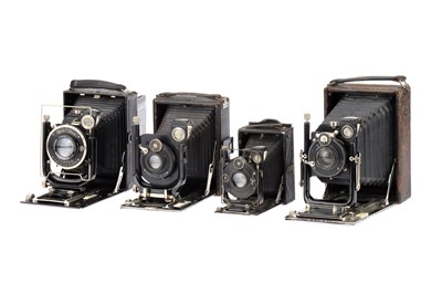 Lot 423 - A Selection of Four Folding Bed Cameras