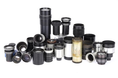 Lot 530 - A Large Collection of Vintage Projection Lenses