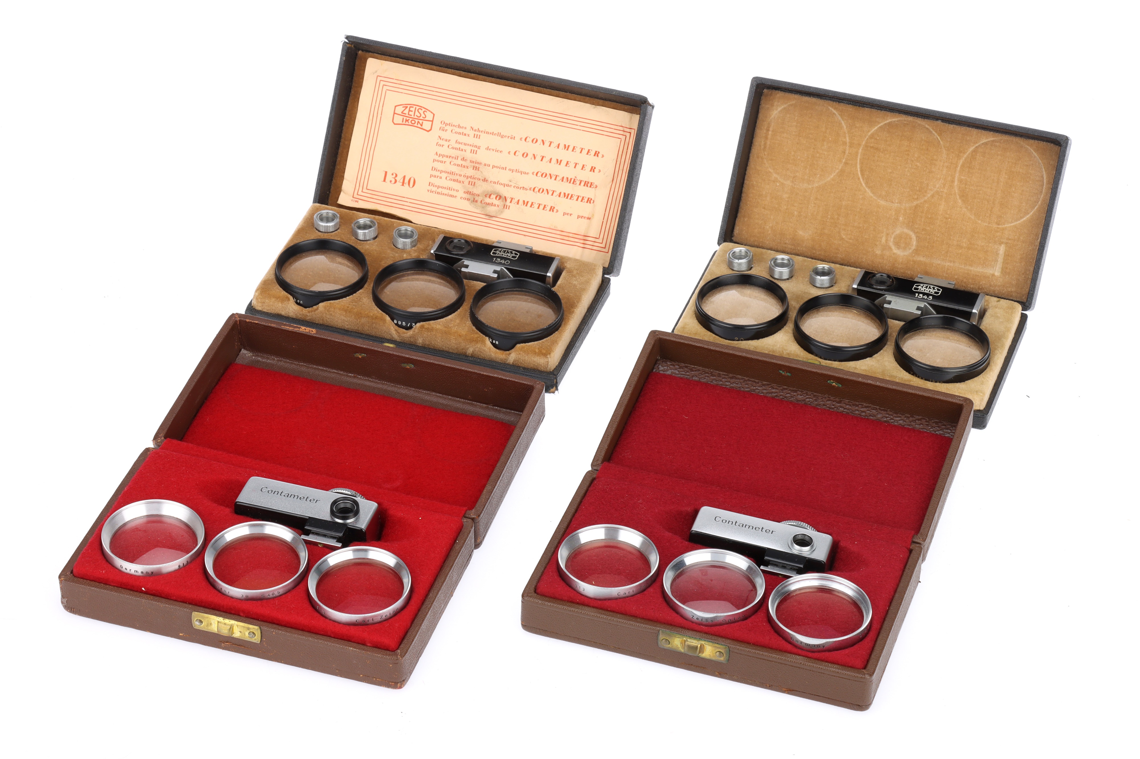 Lot 602 - Zeiss Ikon Contameter Close Up Sets for