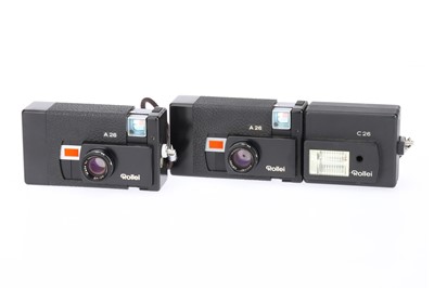 Lot 418 - Two Rollei A26 110 Compact Cameras