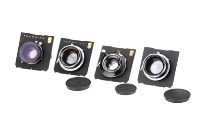 Lot 383 - Four Large Format Lenses In Linhof Boards