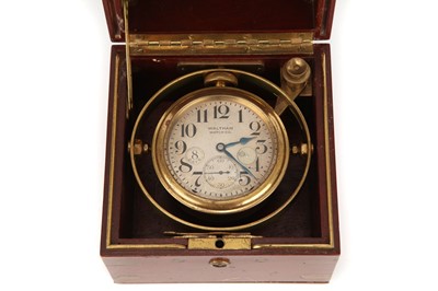 Lot 71 - An Eight Day Deck Watch by Waltham Watch Company
