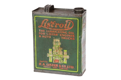 Lot 937 - An R. A. Lister & Co. Listroil Gallon Oil Can