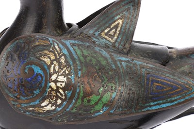 Lot 934 - A Brass & Enamelled Incense Burner