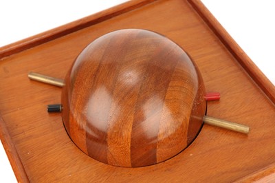 Lot 75 - A Wooden Magnetic Demonstration Globe