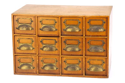 Lot 932 - A Twelve Drawer Workshop Storage Unit