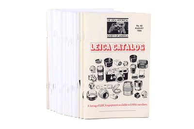 Lot 110 - A Small Collection of Leica Catalogues from the LHSA