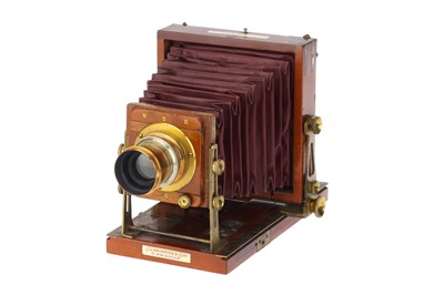 Lot 275 - A J. Lancaster & Sons 'The Special Instantograph' Mahogany Quarter Plate Camera