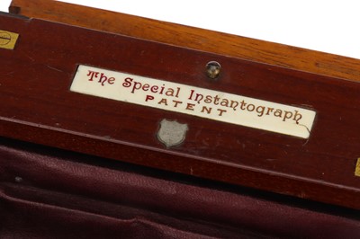 Lot 275 - A J. Lancaster & Sons 'The Special Instantograph' Mahogany Quarter Plate Camera