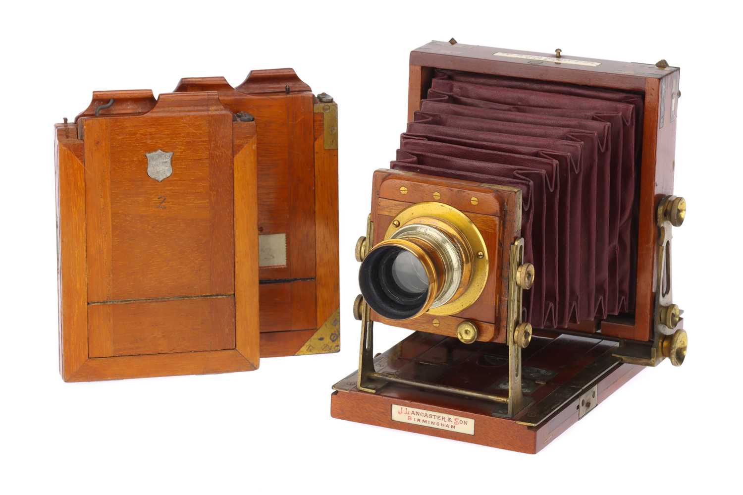 Lot 275 - A J. Lancaster & Sons 'The Special Instantograph' Mahogany Quarter Plate Camera