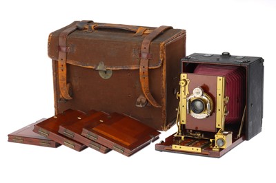 Lot 274 - A Gandolfi "Universal" Hand & Stand Mahogany Camera