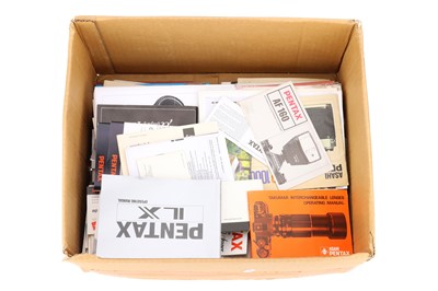 Lot 312 - A Selection of Mostly Pentax Camera Literature