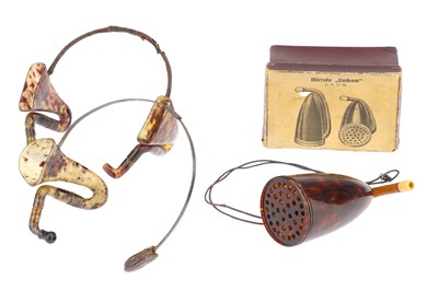 Lot 146 - A Boxed Unikum Ear Trumpet and Two Auricles
