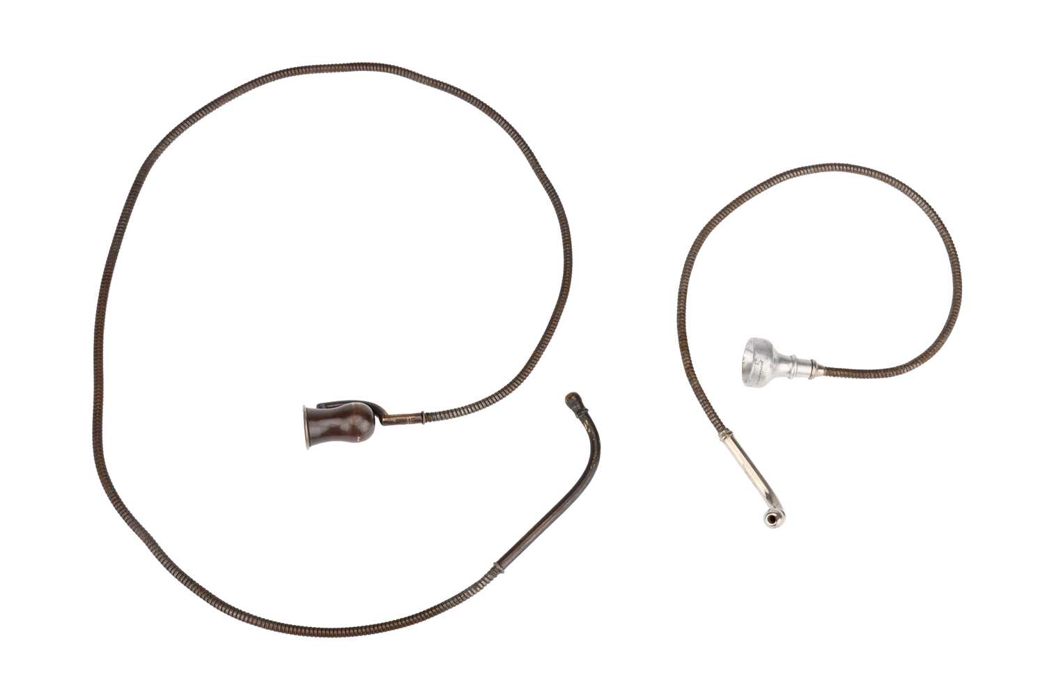 Lot 212 - Two Rare Flexible Stethoscopes