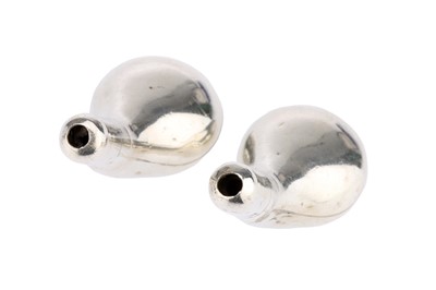 Lot 122 - Antique Hearing Aids, Two Pairs of Silver Ear Tubes