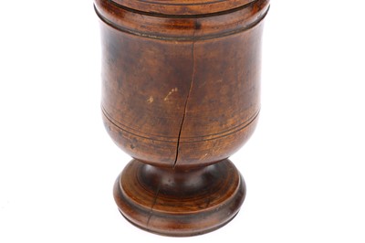 Lot 83 - An 18th Century Apothecary's Treen Cup and Cover